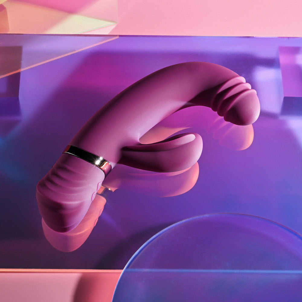 Playboy Pleasure TAP THAT - 16.5 cm USB Rechargebale Rabbit Vibrator