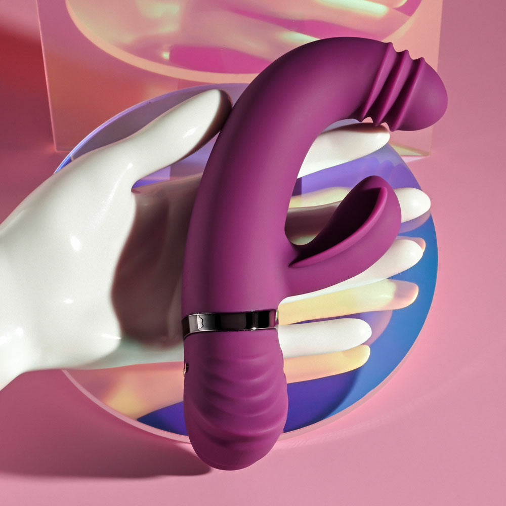 Playboy Pleasure TAP THAT - 16.5 cm USB Rechargebale Rabbit Vibrator