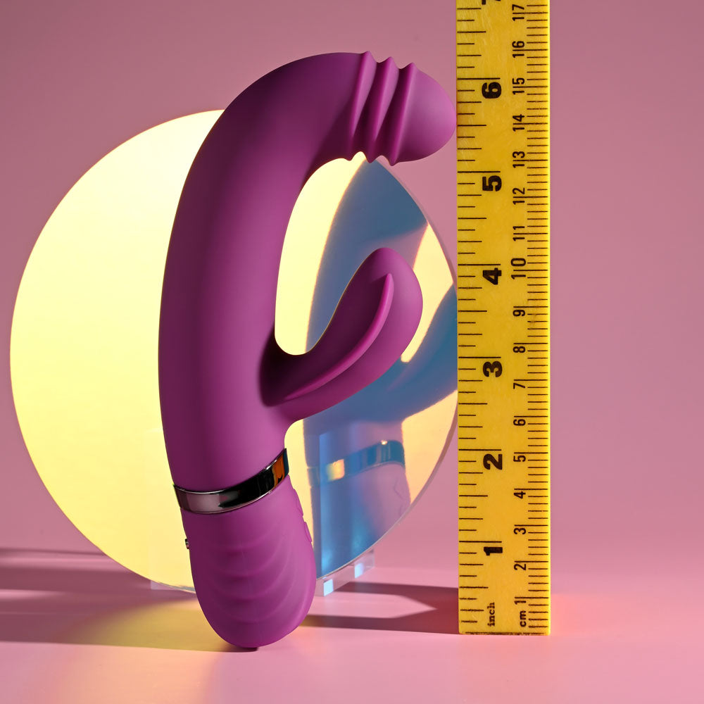 Playboy Pleasure TAP THAT - 16.5 cm USB Rechargebale Rabbit Vibrator