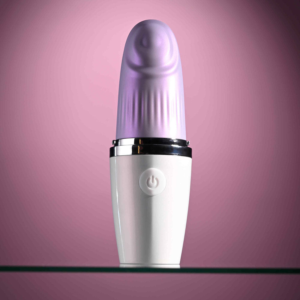 Playboy Pleasure GETAWAY - White/ 14.2 cm USB Rechargeable Tapping Stimulator