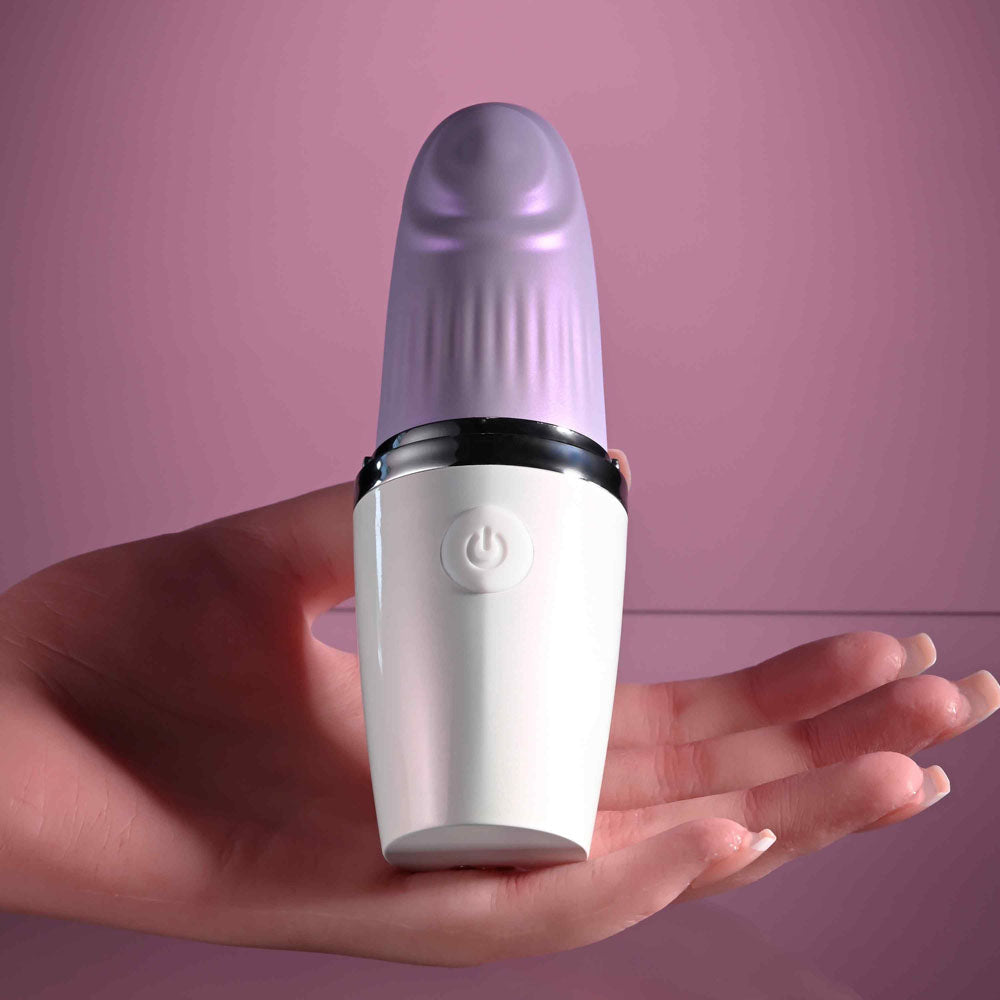 Playboy Pleasure GETAWAY - White/ 14.2 cm USB Rechargeable Tapping Stimulator