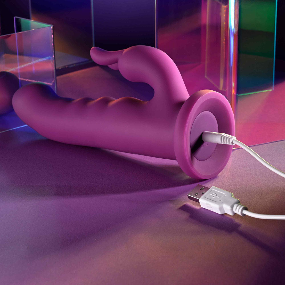 Playboy Pleasure FLUFFLE - 19.7 cm USB Rechargeable Rabbit Vibrator