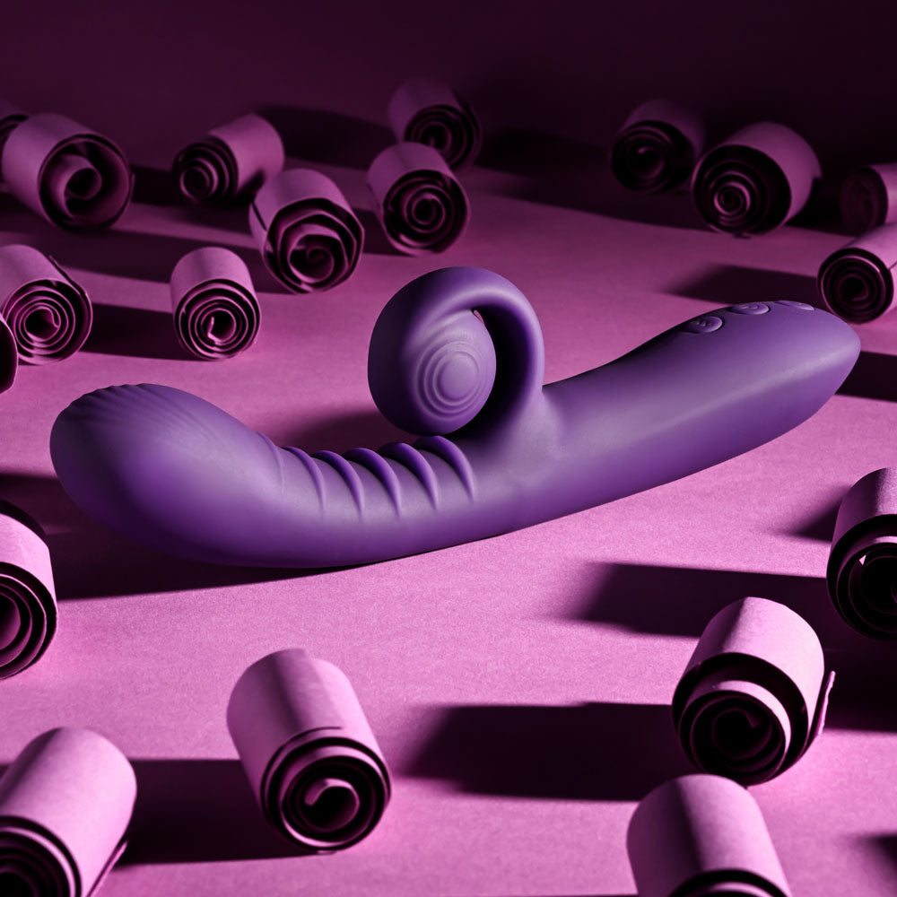 Playboy CURLICUE - 23.5 cm USB Rechargeable Rabbit Vibrator