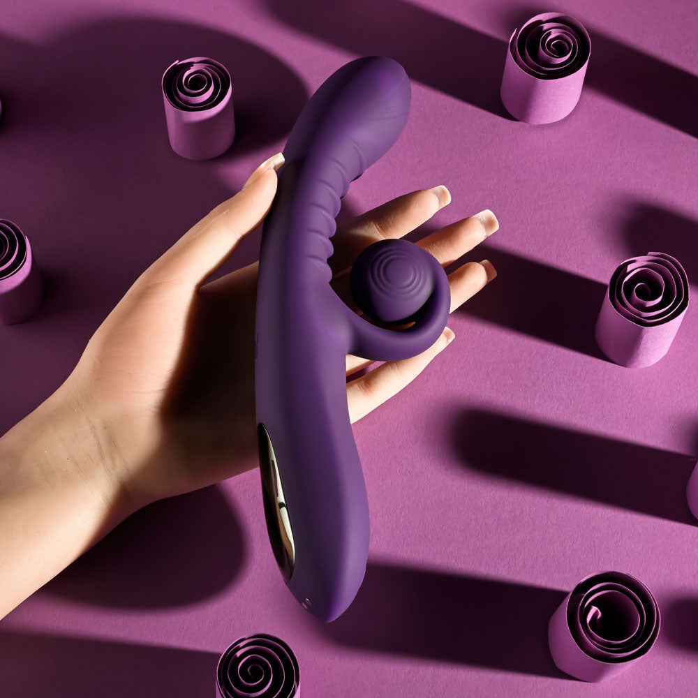 Playboy CURLICUE - 23.5 cm USB Rechargeable Rabbit Vibrator