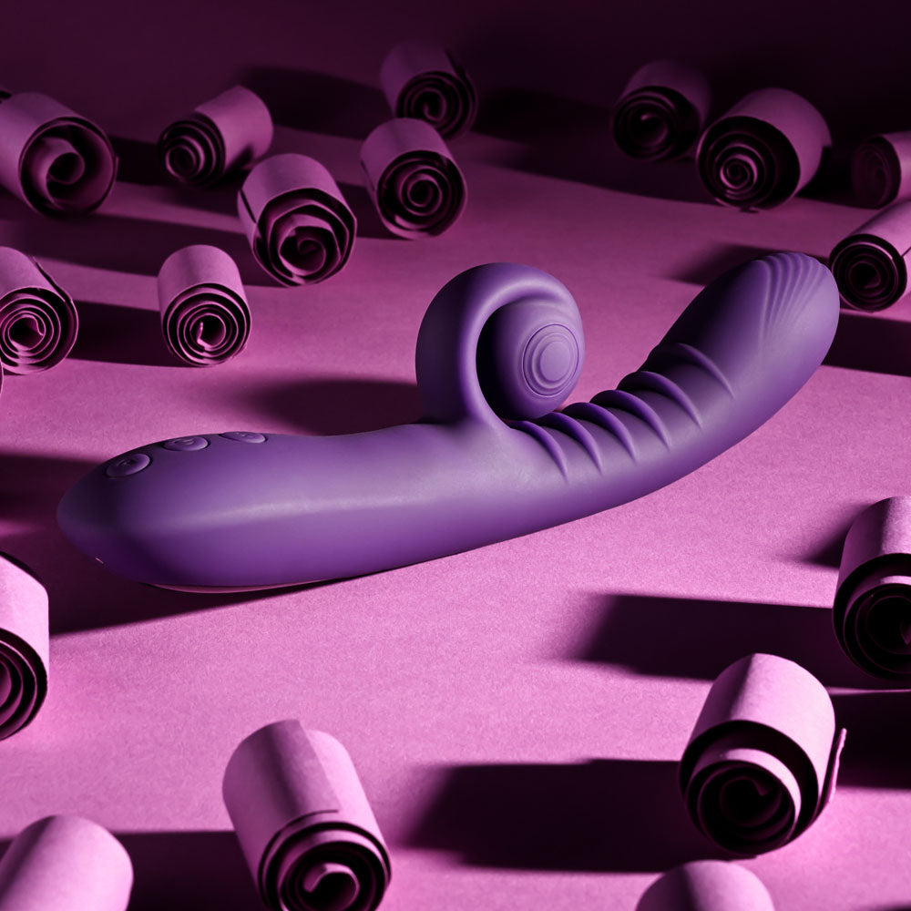 Playboy CURLICUE - 23.5 cm USB Rechargeable Rabbit Vibrator