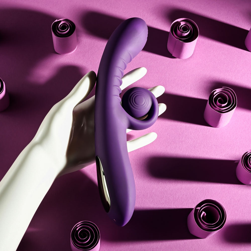 Playboy CURLICUE - 23.5 cm USB Rechargeable Rabbit Vibrator