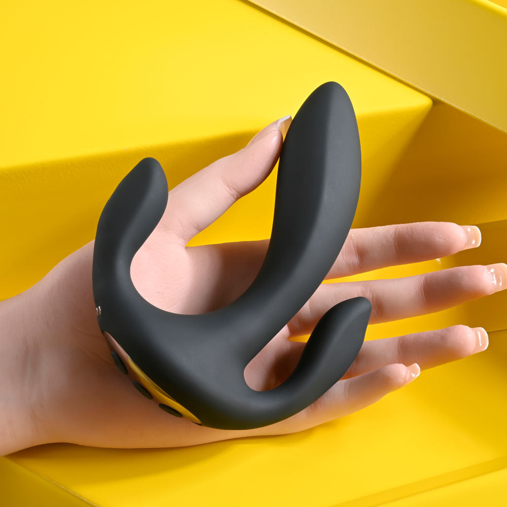 Playboy Pleasure TRIPLE THREAT - USB Rechargeable Triple Probe Vibrator