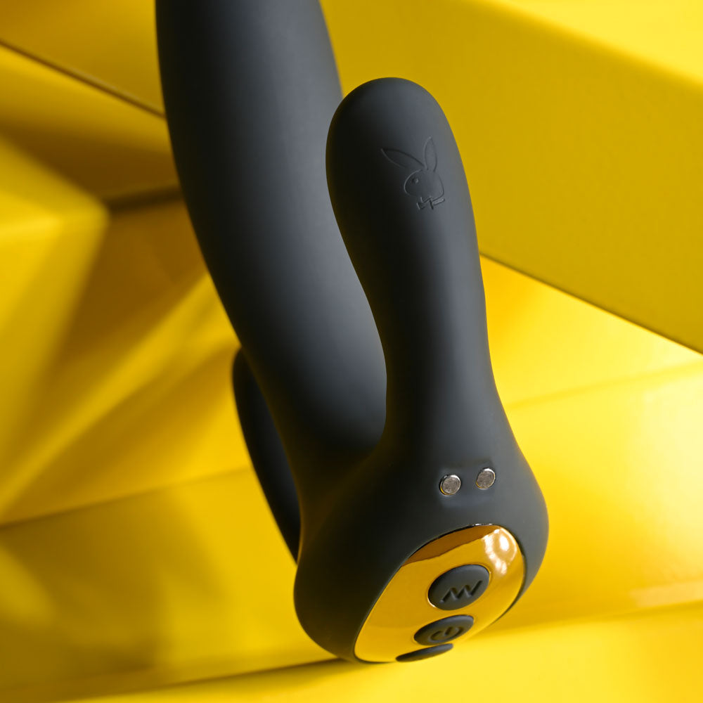 Playboy Pleasure TRIPLE THREAT - USB Rechargeable Triple Probe Vibrator