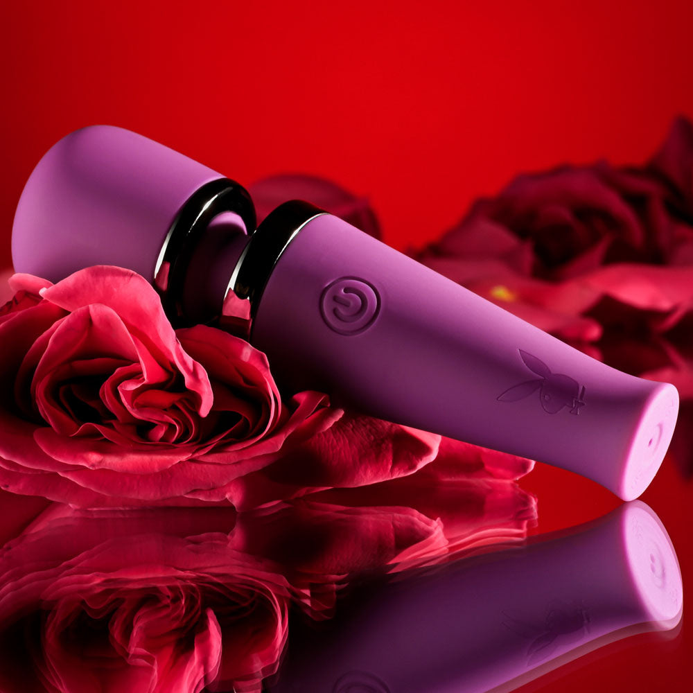 Playboy Pleasure MIC DROP - 11.4 cm USB Rechargeable Vibrating Mini Massage Wand