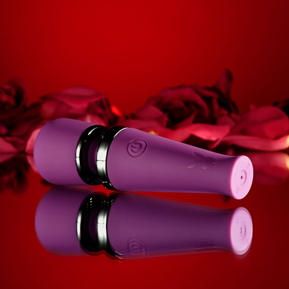 Playboy Pleasure MIC DROP - 11.4 cm USB Rechargeable Vibrating Mini Massage Wand