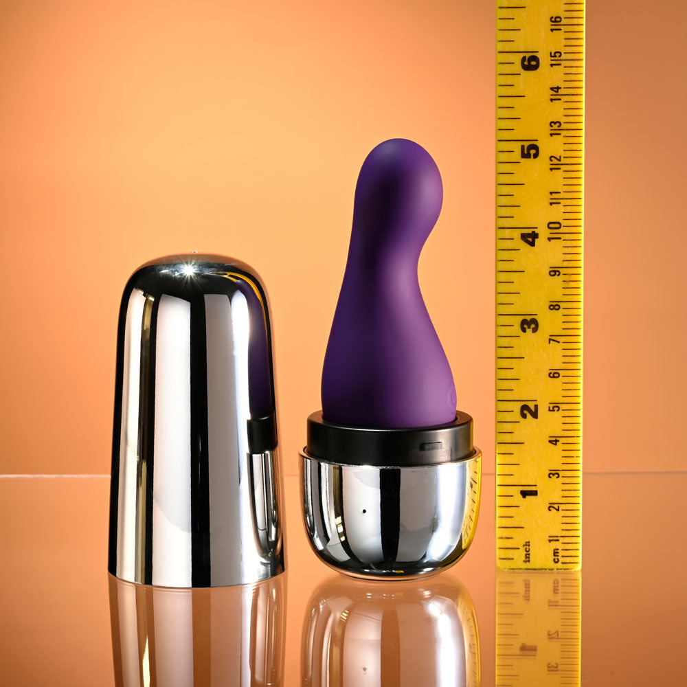 Playboy Pleasure THE JET SET - VIBRATOR - 10.2 cm Vibrator with Self Charging Case