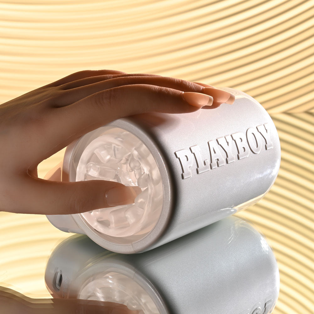 Playboy Pleasure SPIN DOCTOR - USB Rechargeable Vibrating & Spinning Stroker