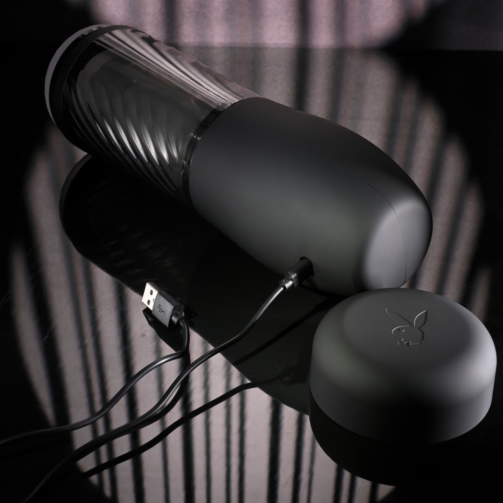 Playboy Pleasure WHIRLWIND - USB Rechargeable Thrusting and Spinning Auto Stroker