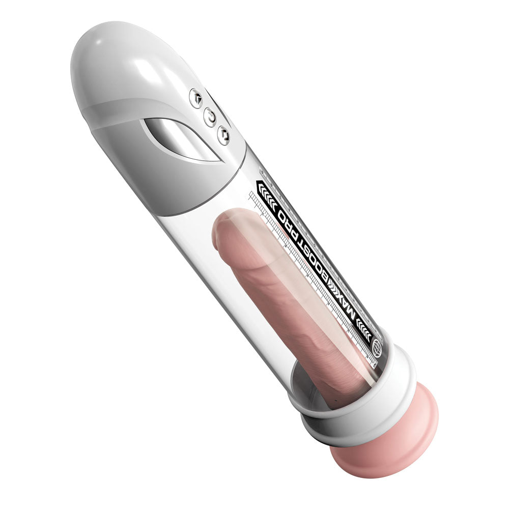 Pump Worx Max Boost Pro Flow - - /Clear USB Rechargeable Waterproof Auto Penis Pump