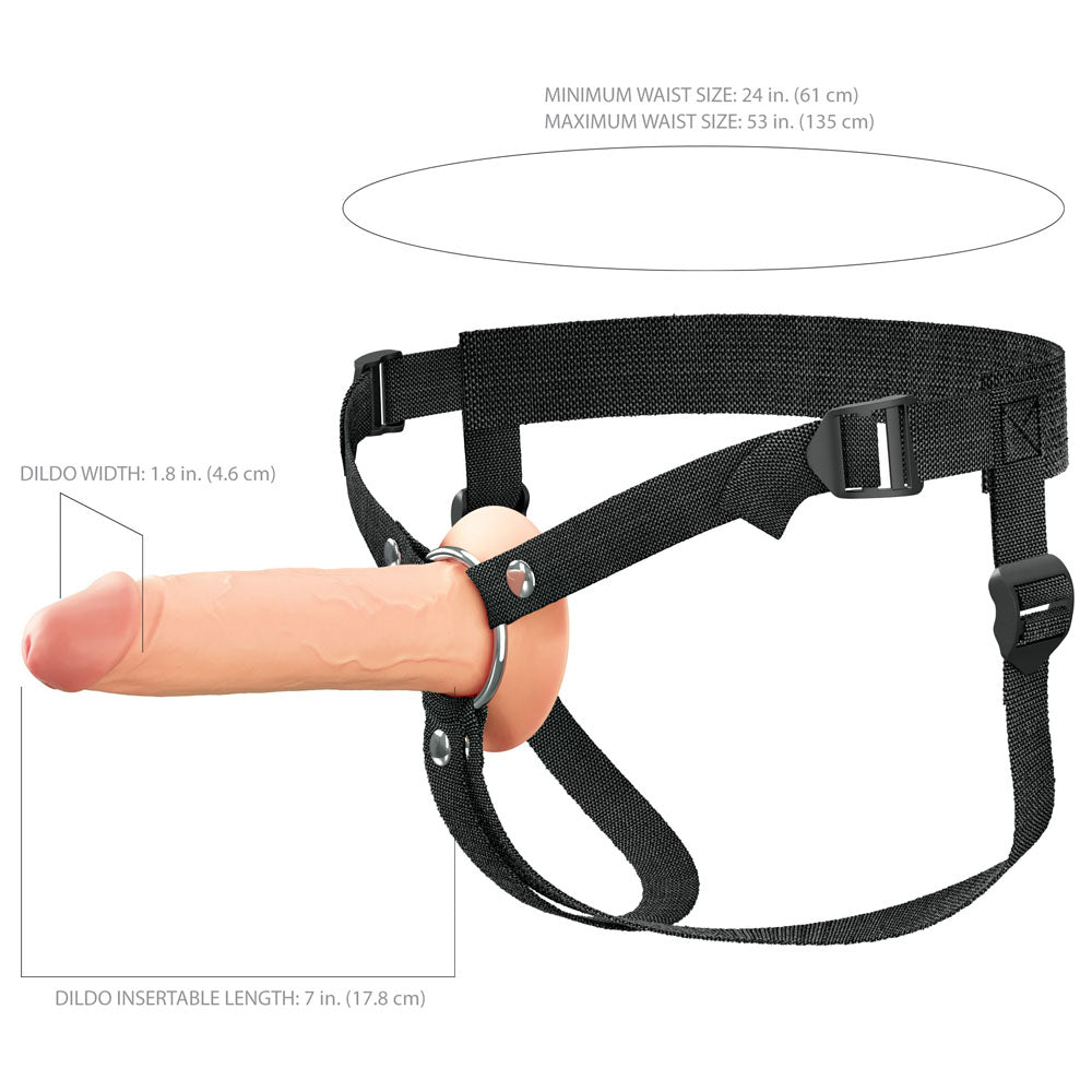 FX Elite 7'' Silicone Hollow Strap-On - - 17.8 cm Hollow Strap-On