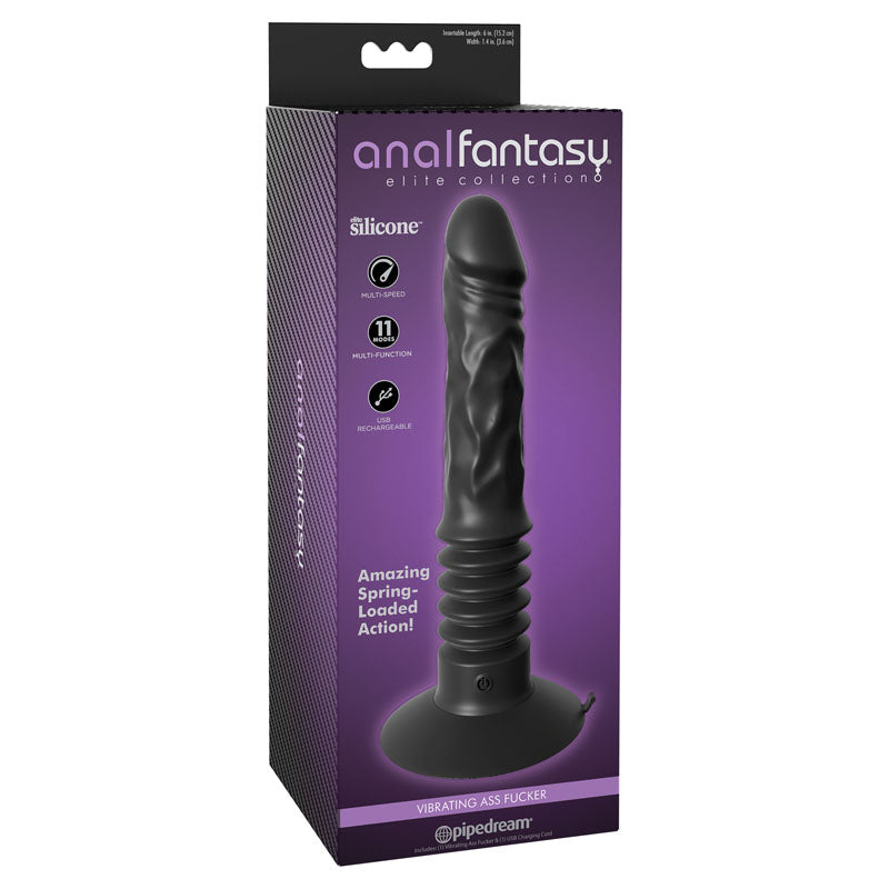 Anal Fantasy Elite Vibrating Ass Fucker - 30.5 cm (12'') USB Rechargeable Anal Vibrator