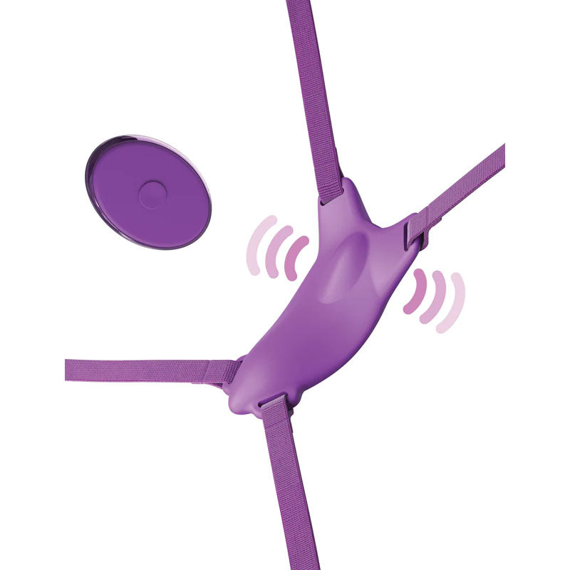 Fantasy For Her Ultimate Butterfly Strap-On - USB Rechargeable Strap-On Stimulator