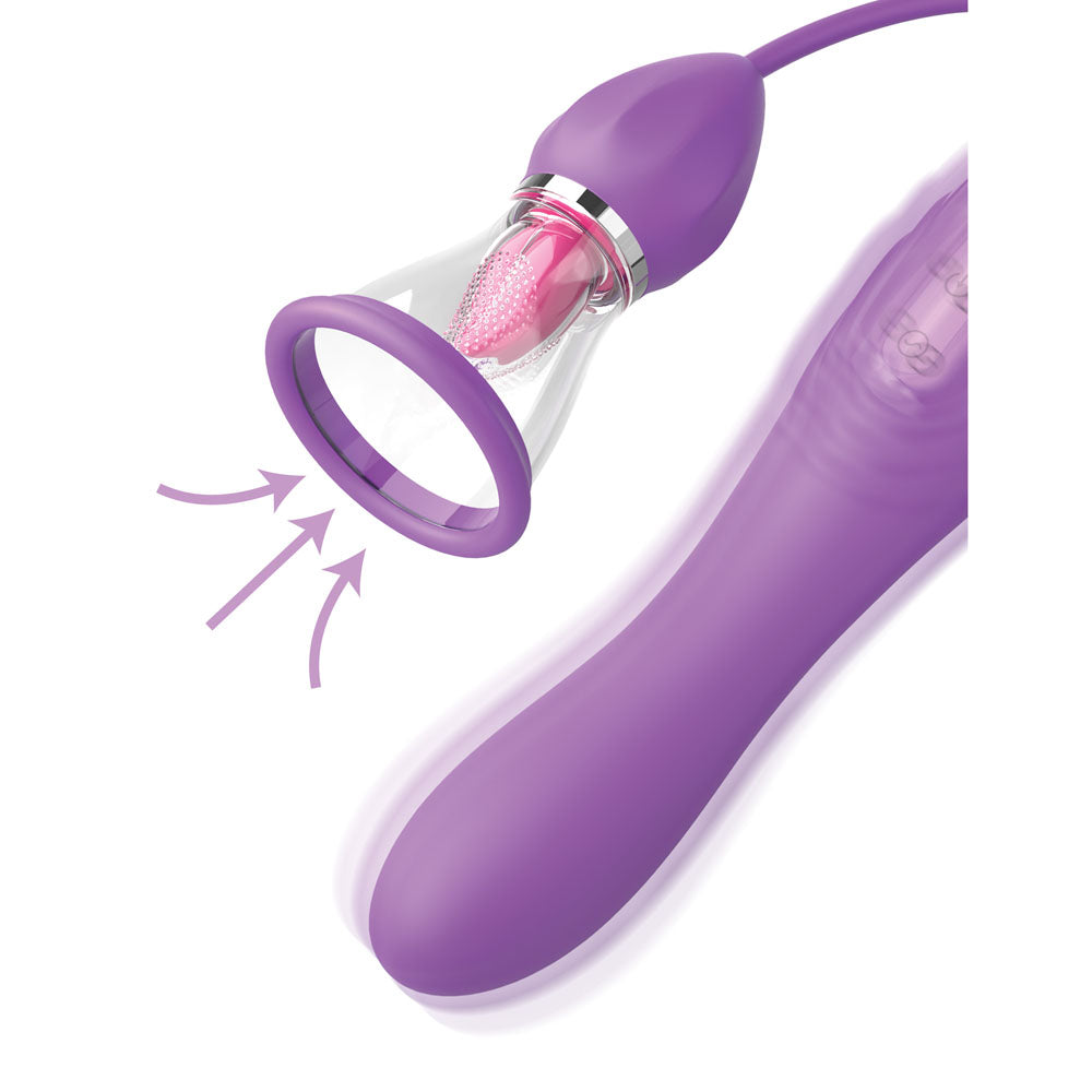 Fantasy For Her Her Ultimate Pleasure Max - USB Rechargeable Vibrator with Flicking Stimulator
