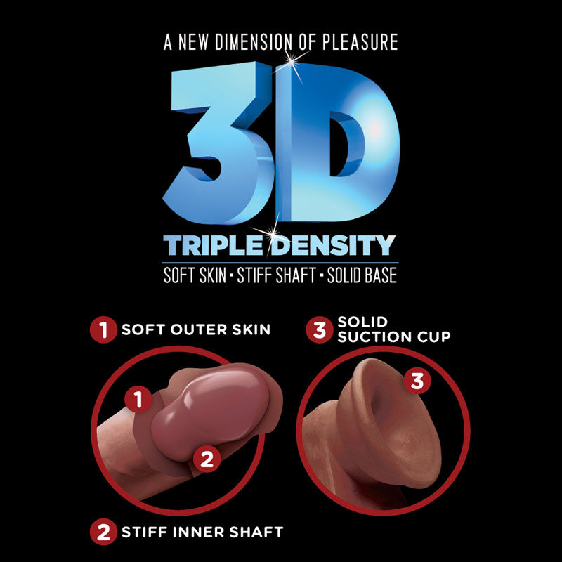 King Cock Plus 8'' Triple Density Cock - 20.3 cm Dong