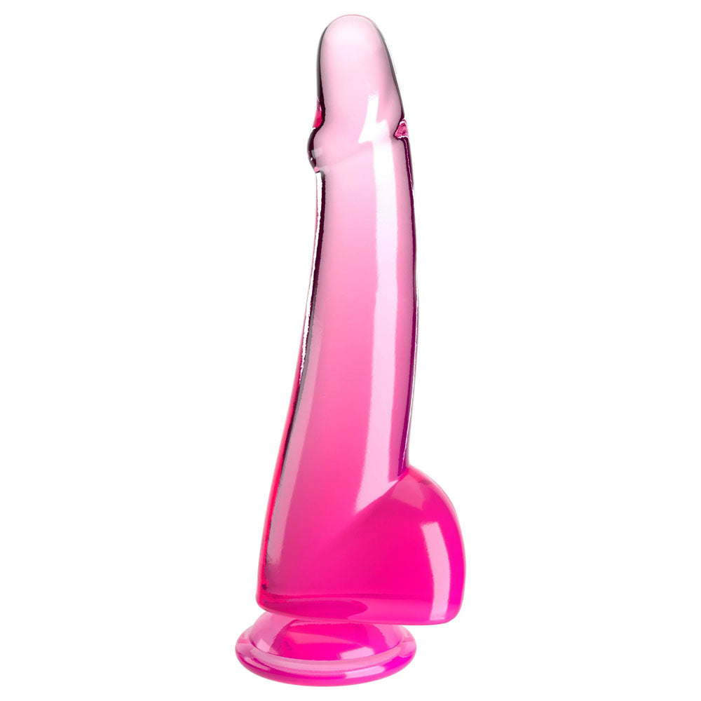 King Cock Clear 10'' Cock with Balls - - 25 cm Dong