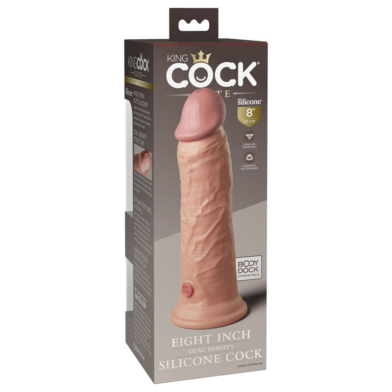 King Cock Elite 8'' Dual Density Cock - - 20.3 cm Dong