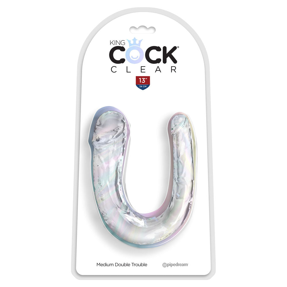 King Cock Medium Double Trouble - Medium Double Penetration Dong