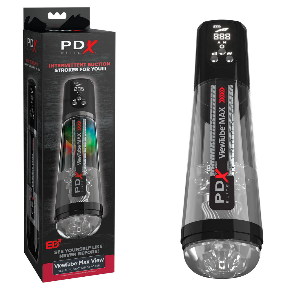 PDX Elite ViewTube MAX View - USB Rechargeable Suction Auto Stroker