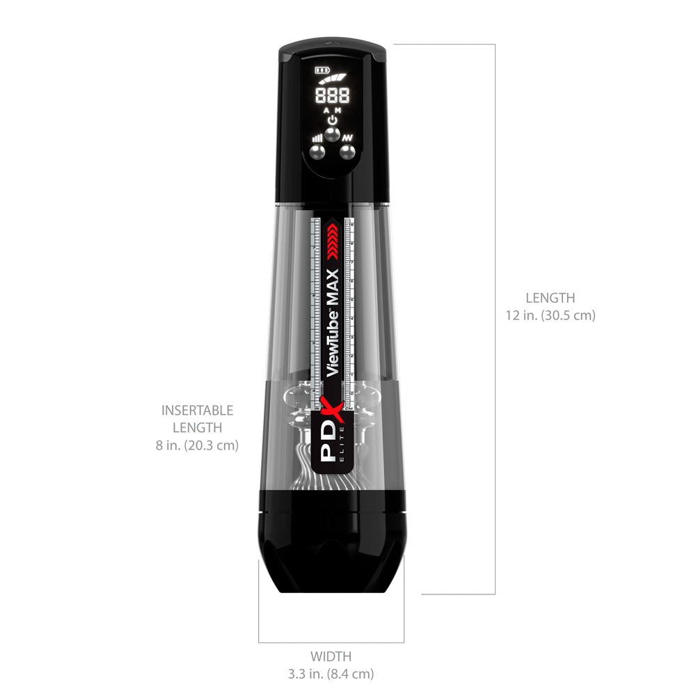 PDX Elite ViewTube MAX View - USB Rechargeable Suction Auto Stroker