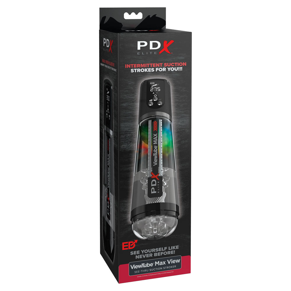 PDX Elite ViewTube MAX View - USB Rechargeable Suction Auto Stroker