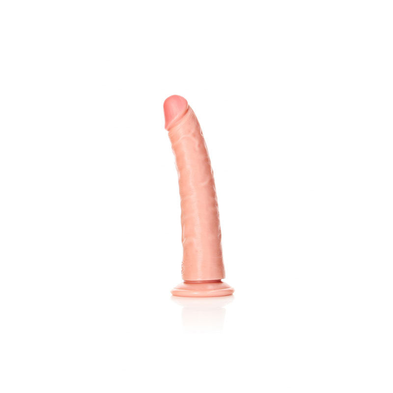 REALROCK Realistic Slim Dildo with Suction Cup - 18cm - 18 cm (7'') Dong