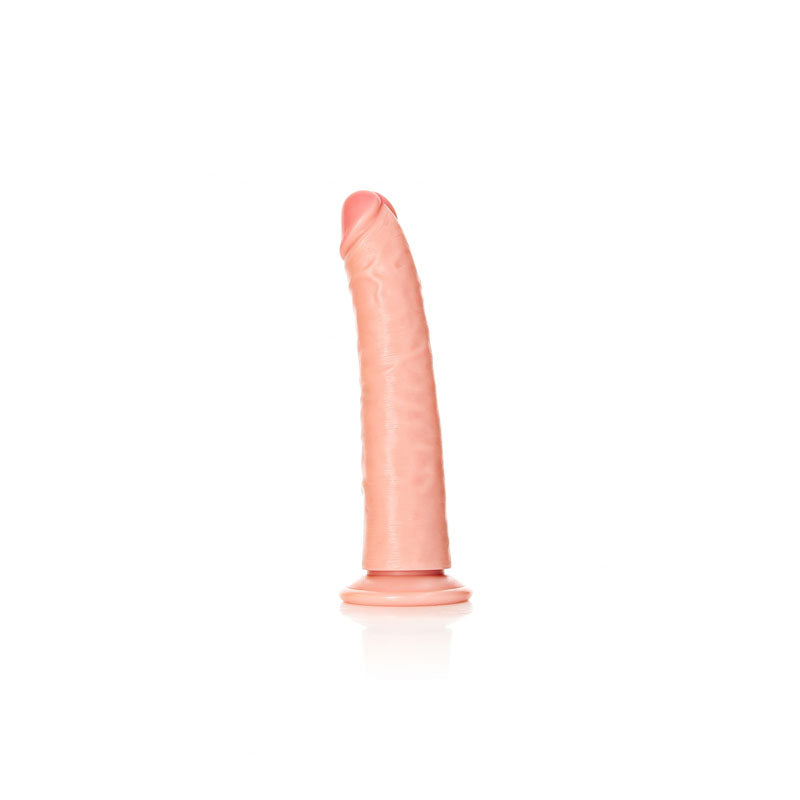 REALROCK Realistic Slim Dildo with Suction Cup - 18cm - 18 cm (7'') Dong