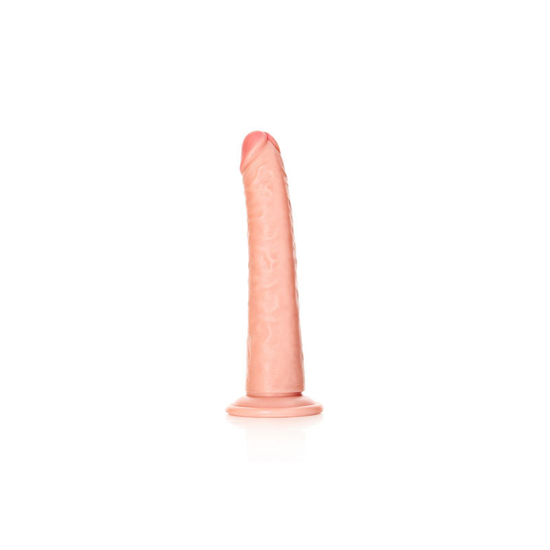 REALROCK Realistic Slim Dildo with Suction Cup - 20.5cm - 20.5 cm (8'') Dong