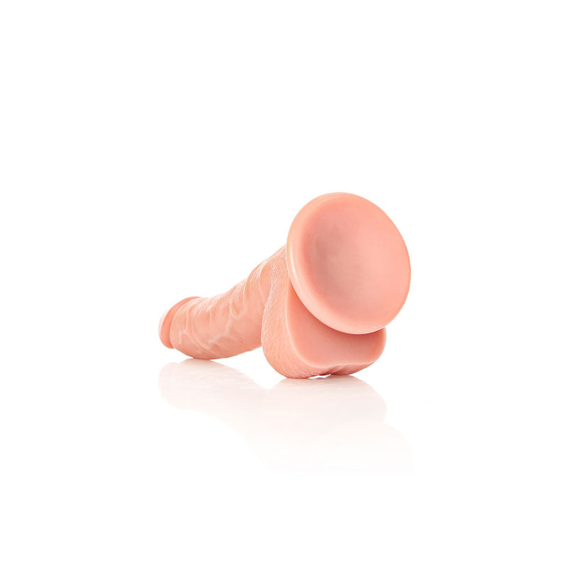 REALROCK Realistic Regular Curved Dong with Balls - 18 cm - 18 cm (7'') Dong