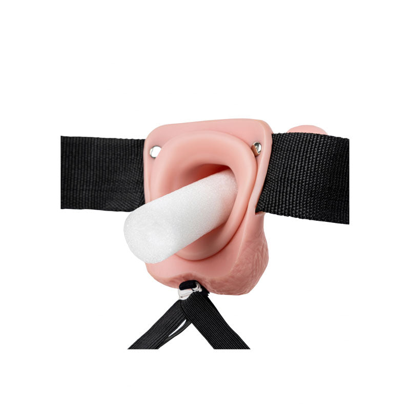 REALROCK Hollow Strap-On with Balls - 18 cm - 18 cm Hollow Strap-On