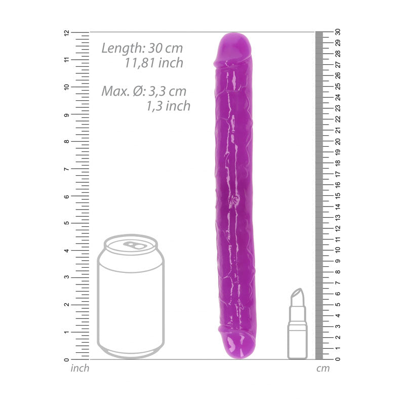 REALROCK 30 cm Double Dong Glow - - 30 cm (12'') Double Dong