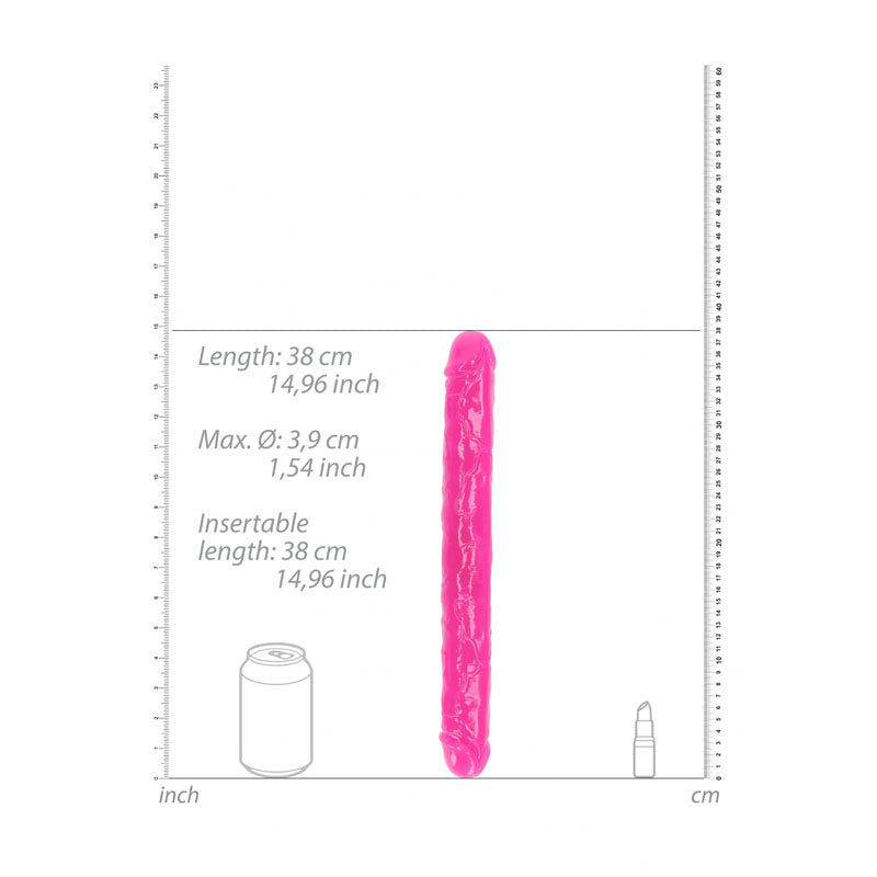 REALROCK 38 cm Double Dong Glow - - 38 cm (15'') Double Dong