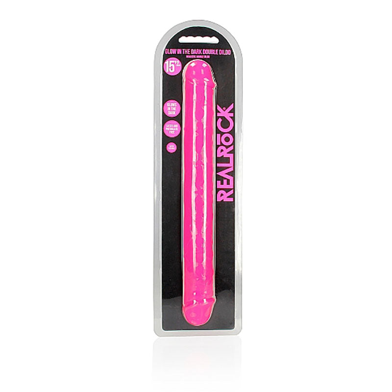 REALROCK 38 cm Double Dong Glow - - 38 cm (15'') Double Dong
