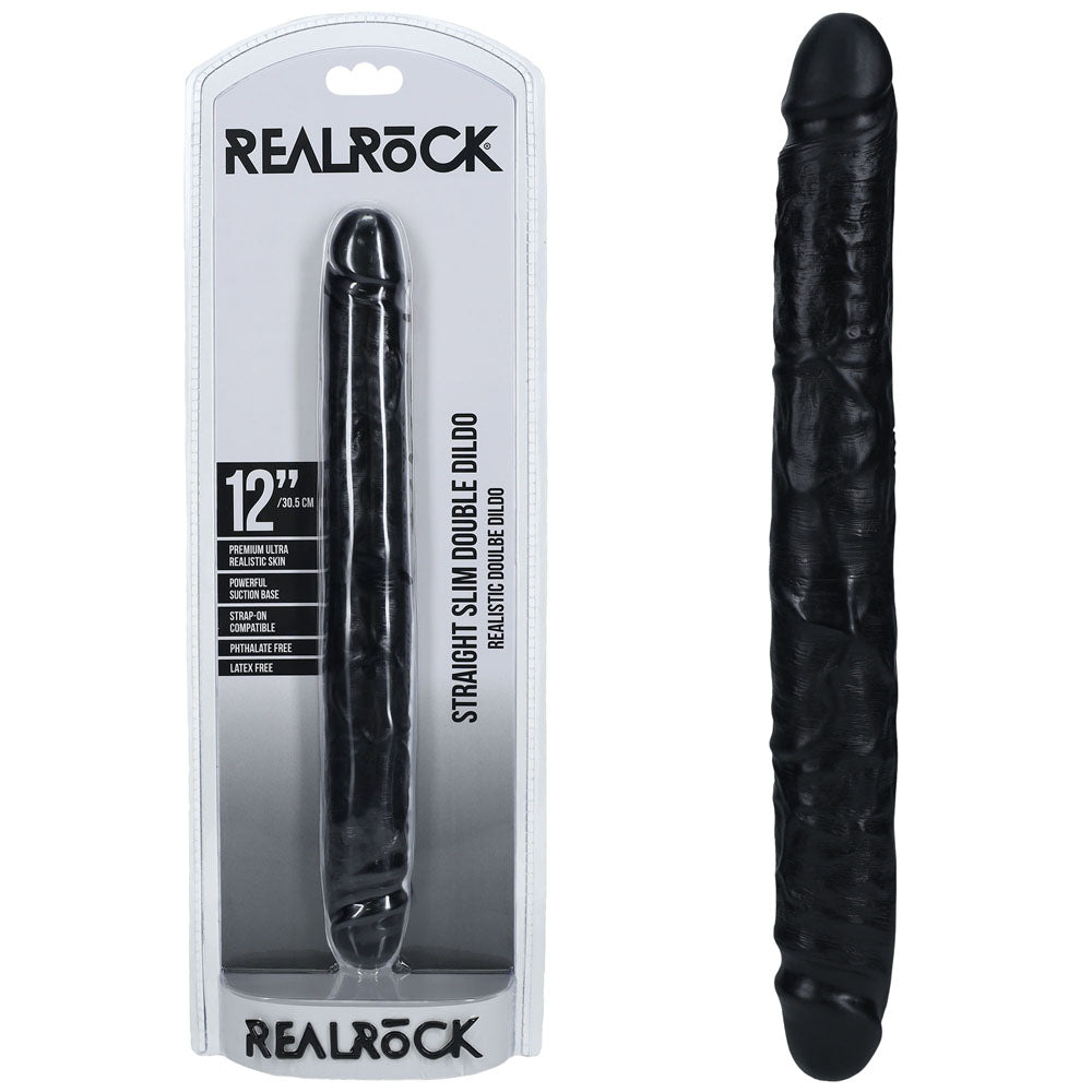 REALROCK 30cm Slim Double Dildo - - 30 cm (12'') Double Dong