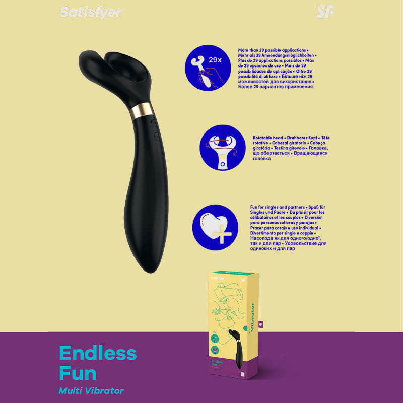 Satisfyer Endless Fun - 23.5 cm USB Rechargeable Stimulator