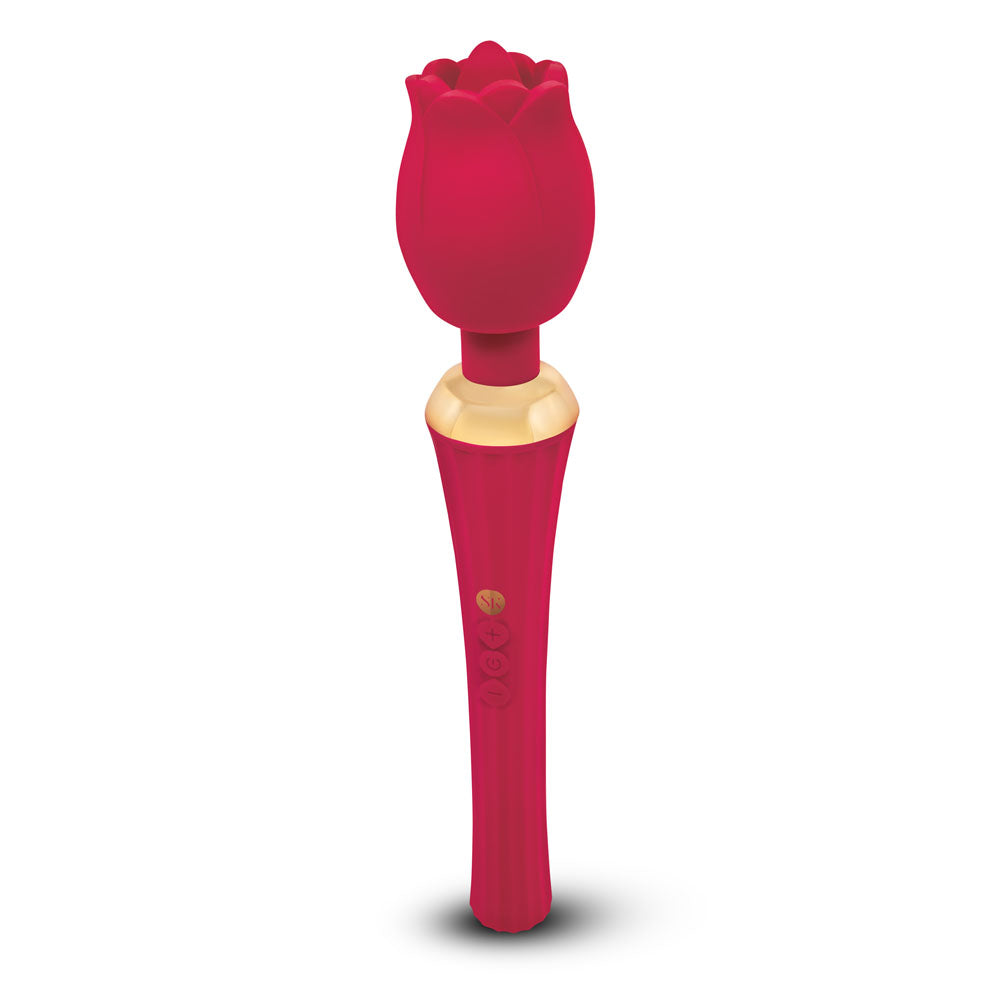 Secret Kisses Rosegasm Rose Wand - Rose 30.5 cm USB Rechargeable Massager Wand