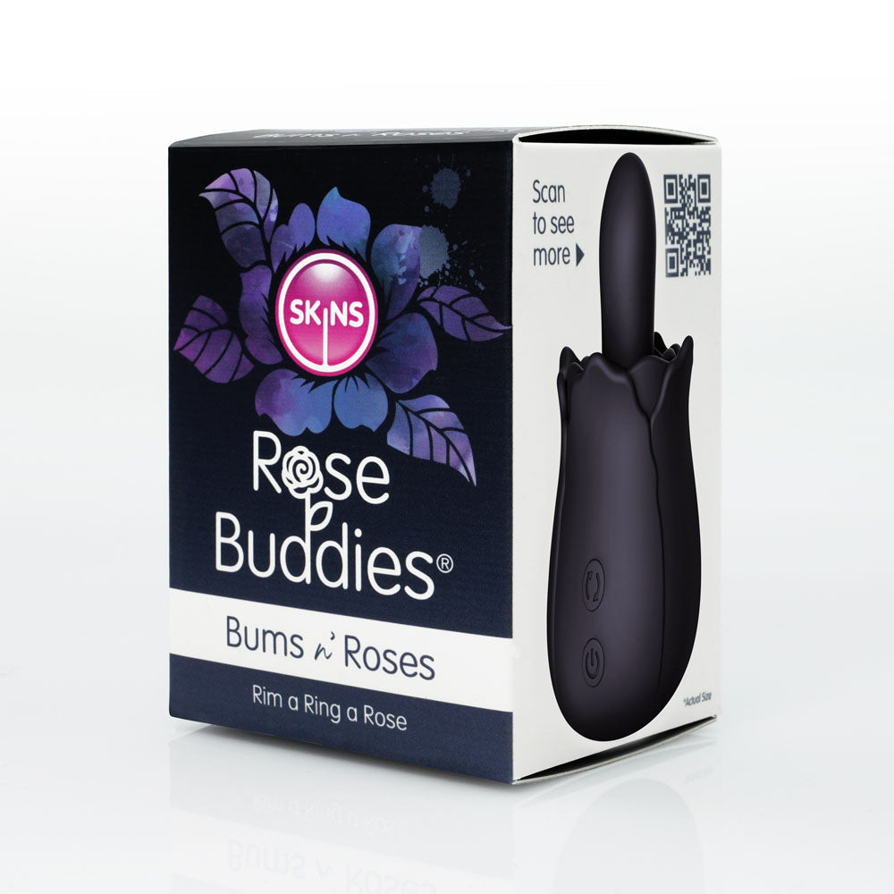 Skins Rose Buddies - The Bums N Roses - USB Rechargeable Anal Rimming Stimulator