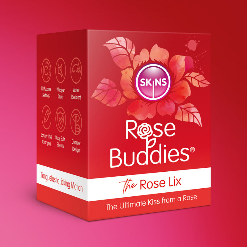 Skins Rose Buddies - The Rose Lix - USB Rechargeable Flicking Rose Stimulator