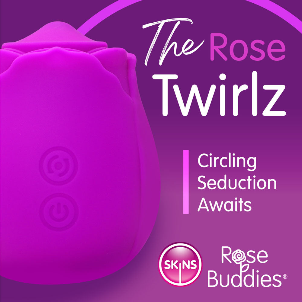 Skins Rose Buddies - The Rose Twirlz - USB Rechargeable Twirling Rose Stimulator