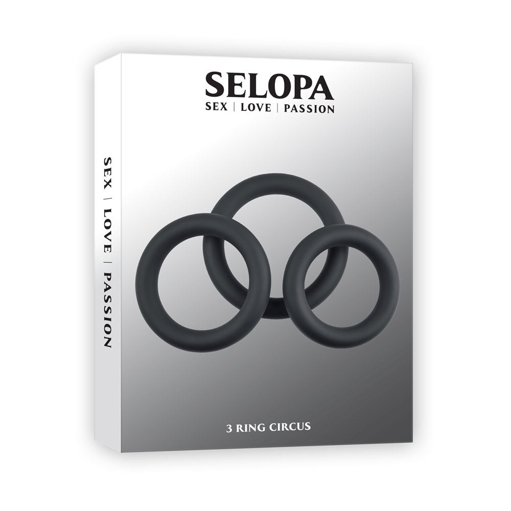 Selopa 3 RING CIRCUS - Cock Rings - Set of 3 Sizes