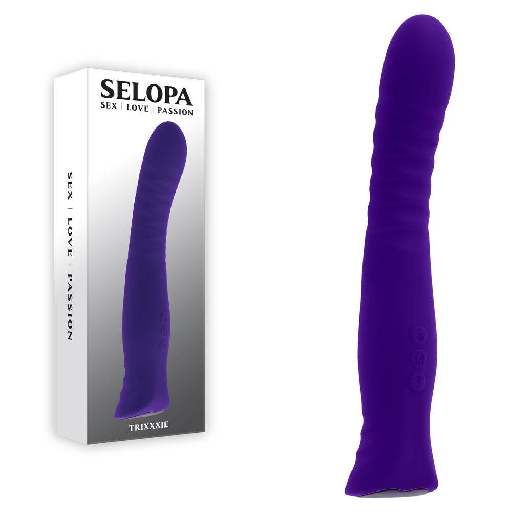 Selopa TRIXXXIE - 22.2 cm USB Rechargeable Vibrator