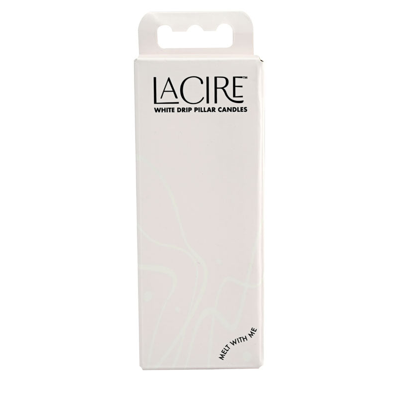LaCire Drip Pillar Candles - - Drip Candles - Set of 3