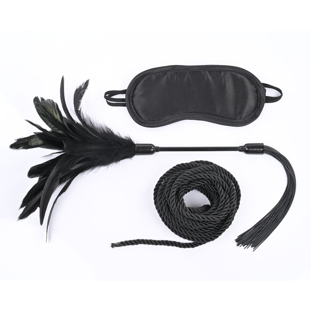 Sex & Mischief Shadow Tie and Tickle Kit - Beginners Bondage Kit
