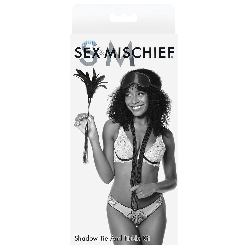 Sex & Mischief Shadow Tie and Tickle Kit - Beginners Bondage Kit
