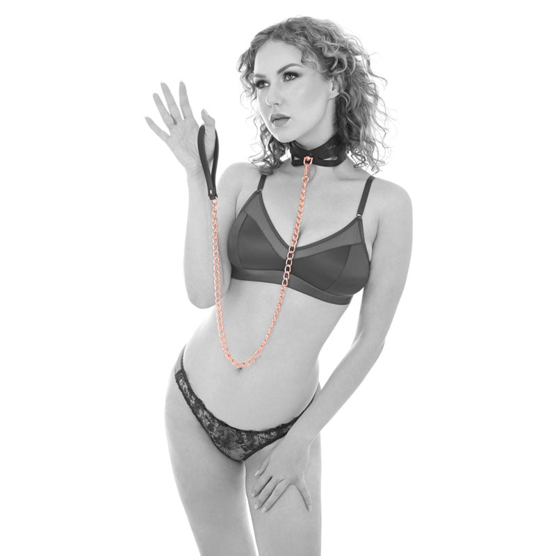 Sex & Mischief Brat Collar & Leash - /Black Restraint