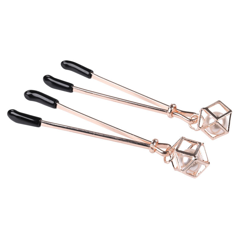 Sex & Mischief Brat Pearl Nipple Clips - - Set of 2